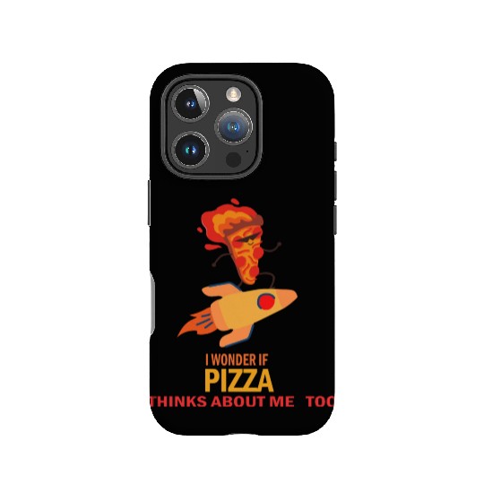 I Wonder If Pizza Thinks About Me Too 3 IPhone Cases