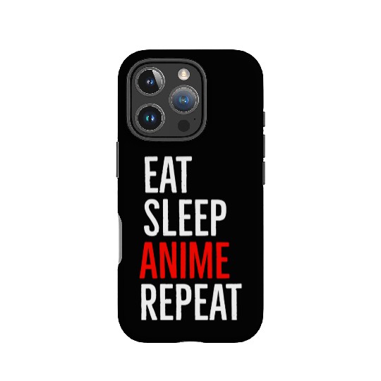 Eat Sleep Anime Repeat IPhone Cases