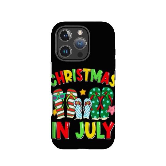 Christmas in July Flip Flops Summer Vacation IPhone Cases