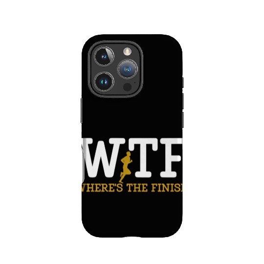 Running Wtf Where'S The Finish Runner Joke IPhone Cases