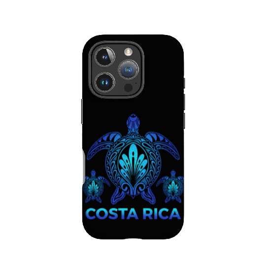 Vintage Costa Rica Ocean Blue Sea Turtle IPhone Cases