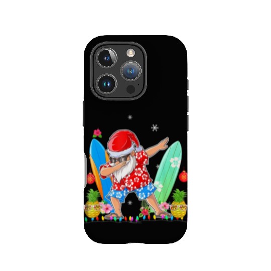 Dabbing Santa Christmas In July Hawaiian Xmas IPhone Cases