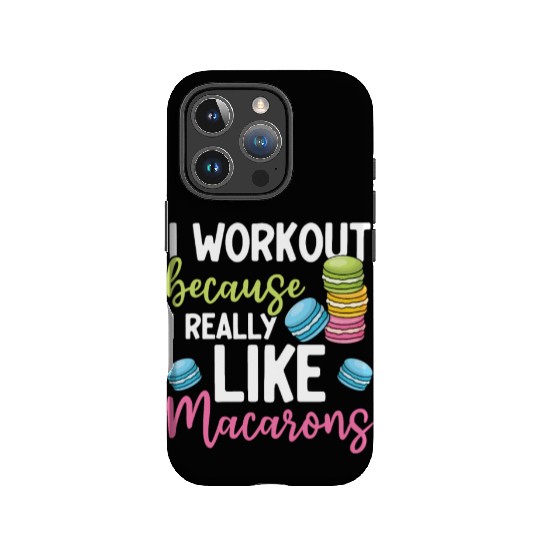 Funny Macaron Workout Ice Cream Sandwich Macaron IPhone Cases