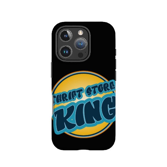 Thrift Store Kking blue orange IPhone Cases