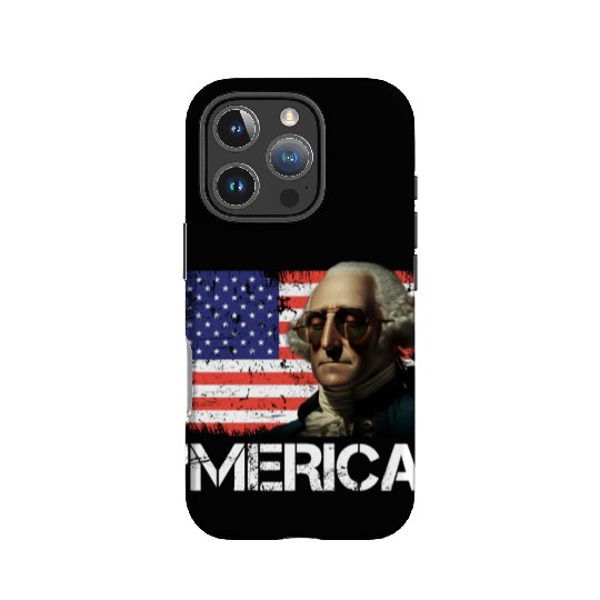 Merica George Washington Independence Day USA IPhone Cases