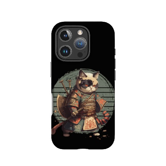 Samurai Cat Warrior Japanese Ninja Cat Kawaii IPhone Cases