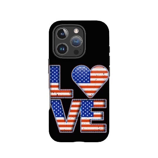 LOVE America Patriotism USA Independence Day IPhone Cases