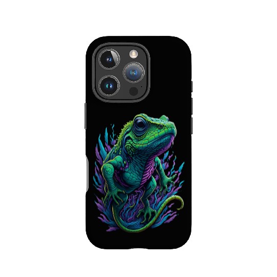 Neon Lizard Colourful IPhone Cases