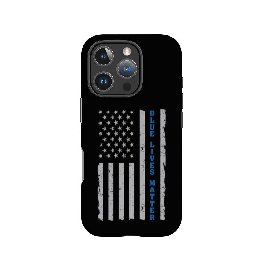 Blue Usa Flag Blueline America Flag States Flag IPhone Cases