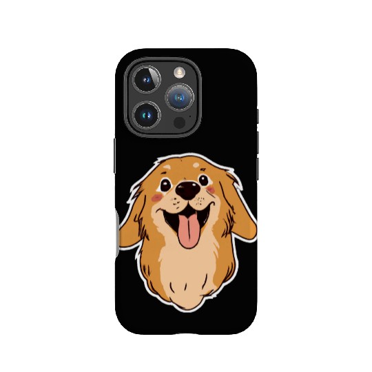 Happy Golden Retriever Dog Lover Puppy Retro IPhone Cases