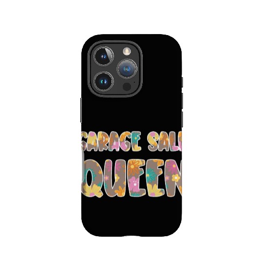Garage Sale Queen brown floral IPhone Cases