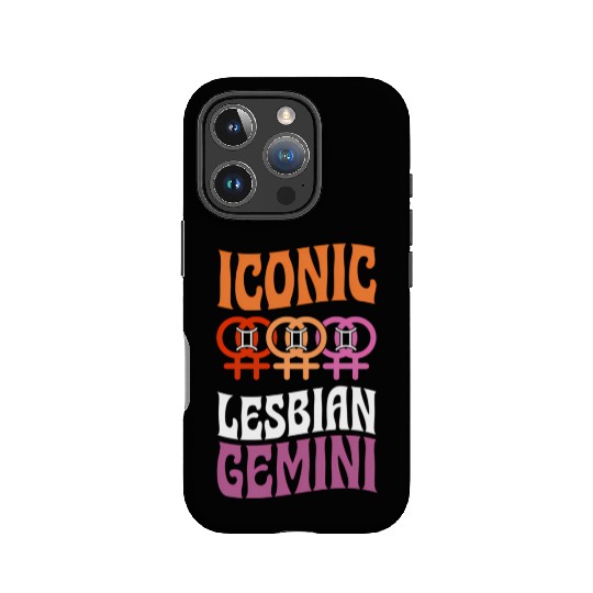 Ico Lesbian Gemini Queer Zodiac Horoscope Sign Les IPhone Cases