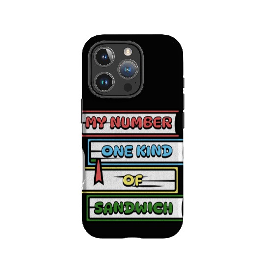 My Number One Kind Of Sandwich Book Lovers IPhone Cases