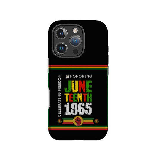 Honoring JUNETEENTH 1865 Design IPhone Cases