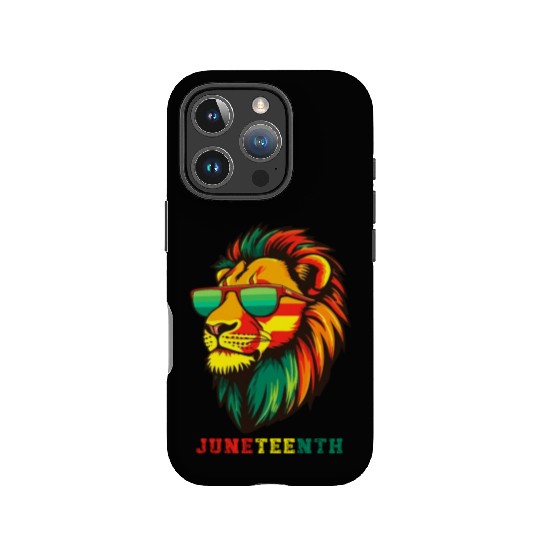 Lion Juneteenth African American Black History IPhone Cases