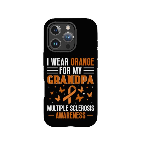 I Wear Orange For My Grandpa Multiples Sclerosis IPhone Cases