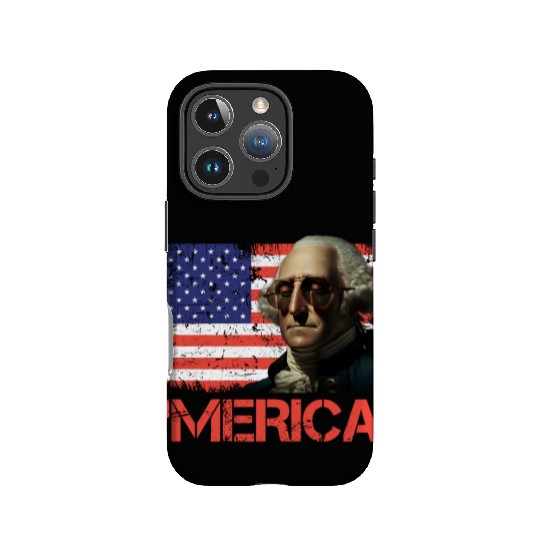 Merica George Washington Independence Day USA IPhone Cases