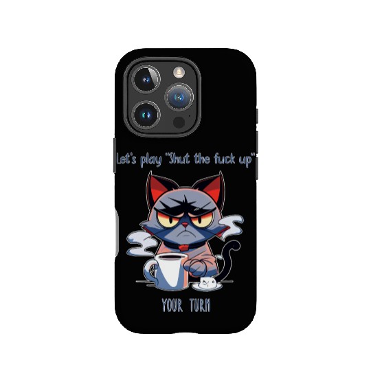 Grumpy cat shut up IPhone Cases