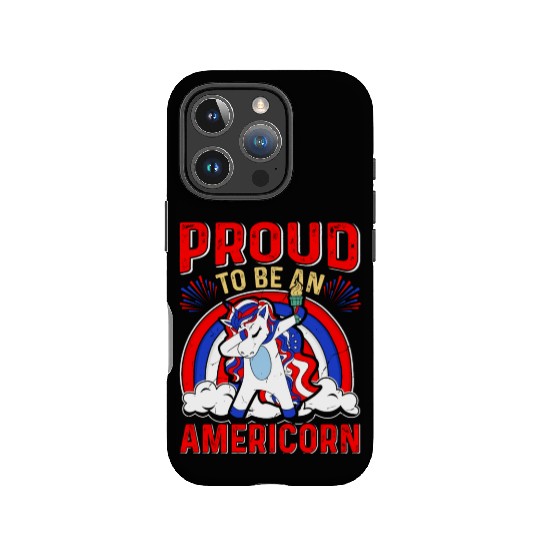 Proud to be an Americorn Unicorn Independence Day IPhone Cases