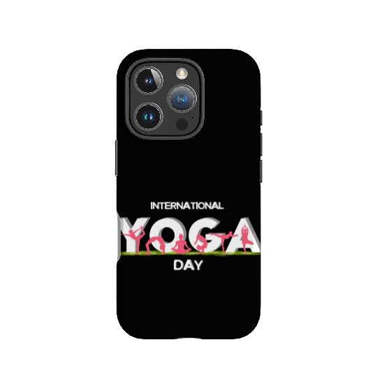 International yoga day IPhone Cases