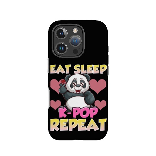 Cute Eat Sleep K Pop Repeat Kawaii Panda Kpop IPhone Cases