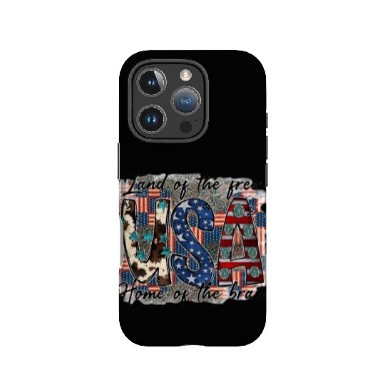 Land of the free USA Home of the brave IPhone Cases