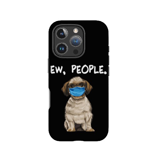 Shih Tzu Ew People Dog Wearing Face IPhone Cases