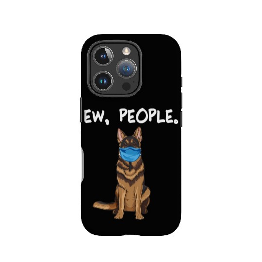 German Shepherd Ew People Dog Wearing Face IPhone Cases