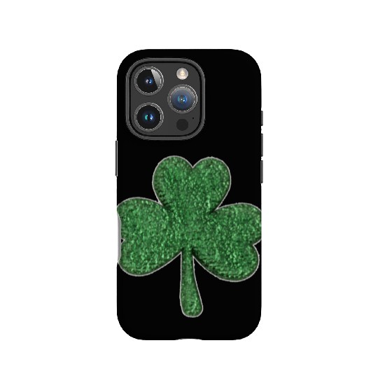 St Patrick'S Day Green Glitter-Clover Shamrock IPhone Cases