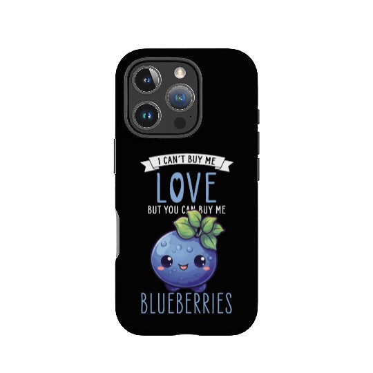 Blueberries Kawaii IPhone Cases