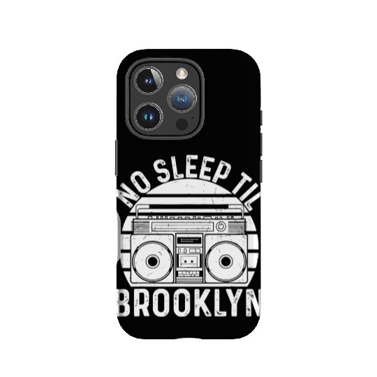 Cool Retro No Sleep Til Brooklyn, Old School Porta IPhone Cases