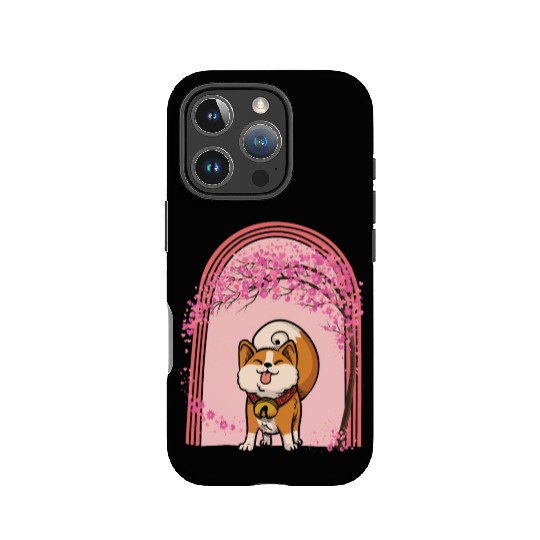 Cherry Blossom IPhone Cases, Shiba Inu Dog Sakura Kawaii