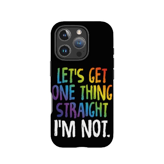 Lgbtq Rainbow Pride Not Straight Gay Lesbian IPhone Cases