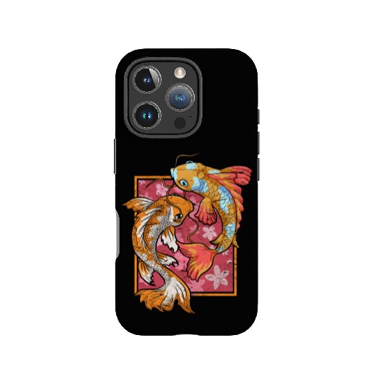 Sakura fish farmer gift Japan Koi carp IPhone Cases