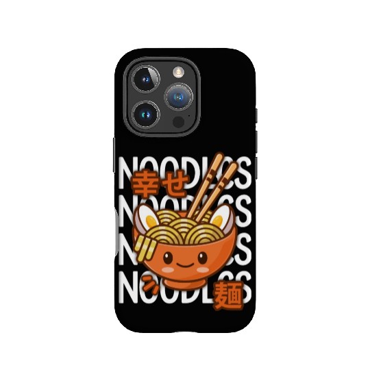 Kawaii Ramen Noodle Bowl Noodles Orange IPhone Cases