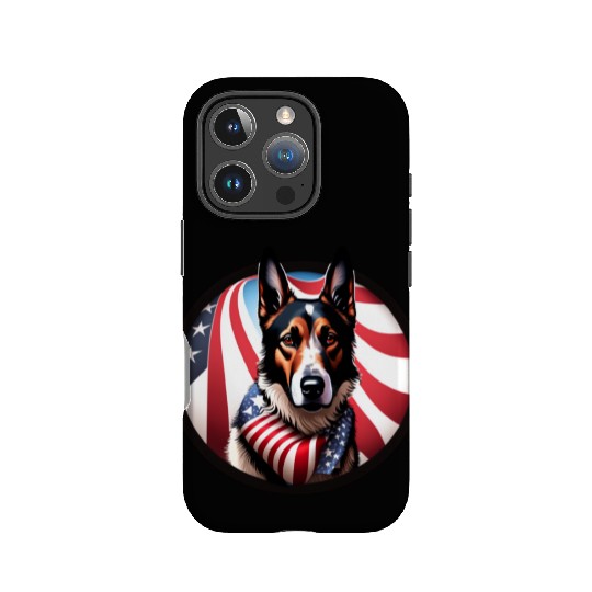 Corgi Pembroke Tri Color True Blue Patriotic IPhone Cases