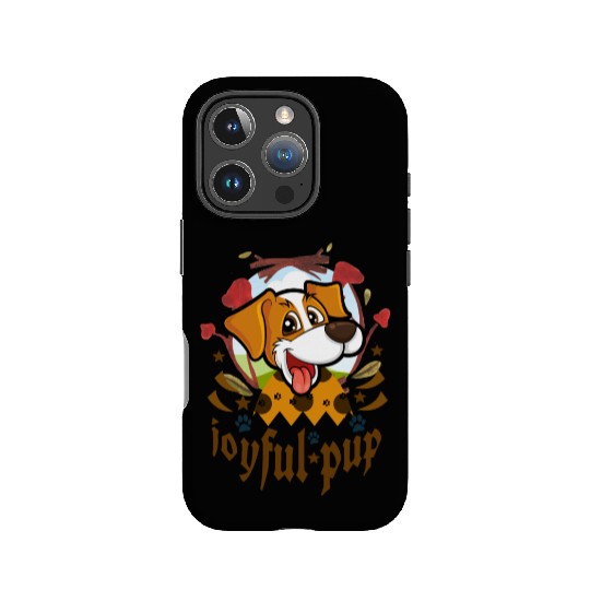 joyful pup IPhone Cases
