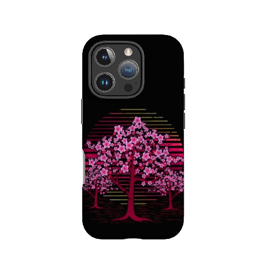 Japanese sakura tree gift retro cherry blossoms IPhone Cases