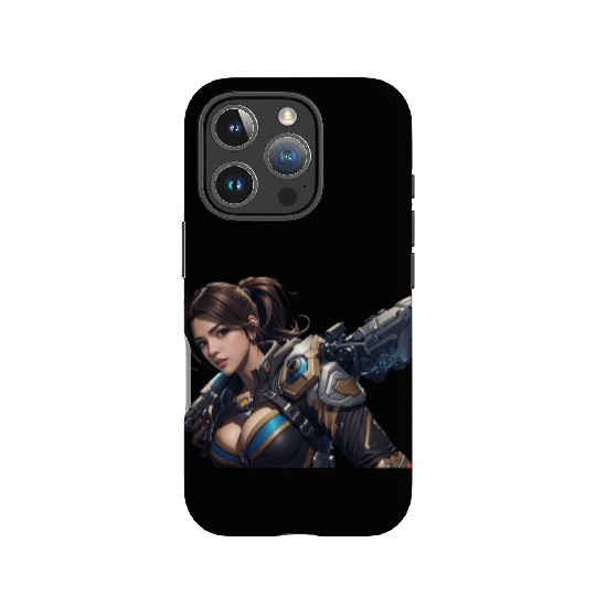 Sexy female gamer chick IPhone Cases