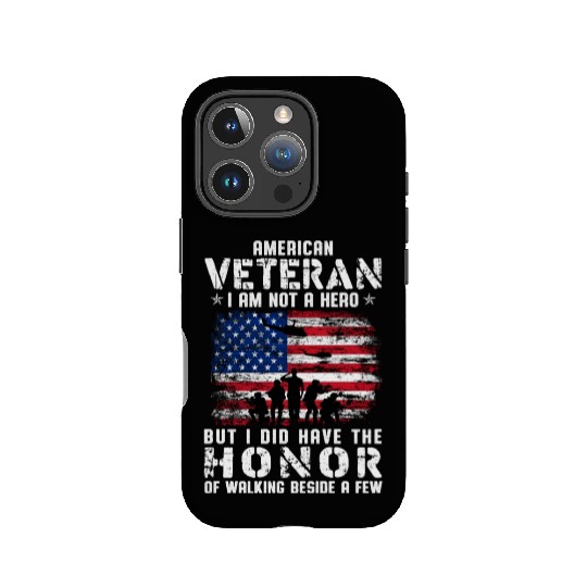 US Army Veteran American Veteran Flag IPhone Cases
