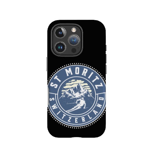 Saint Moritz Switzerland Skiing IPhone Cases