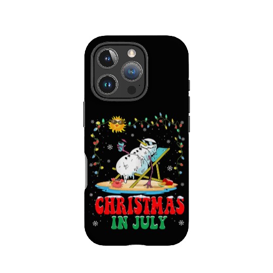 christmas in July snowball Xmas Summer IPhone Cases