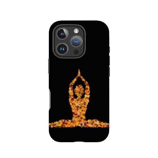 Autumn yoga in the splendour of leaves IPhone Cases