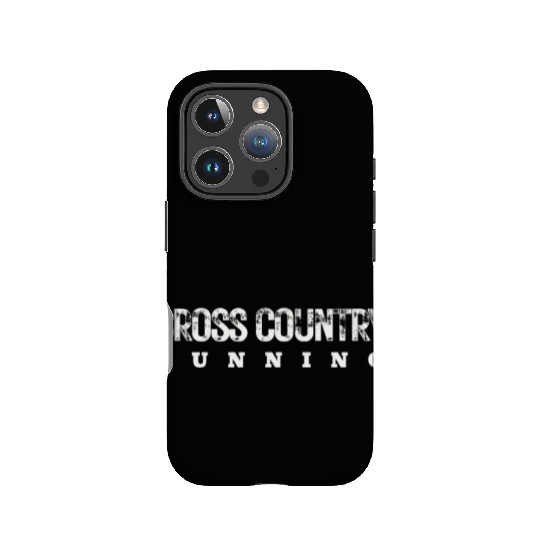 Cross Country Running Bold Distressed, XC Running IPhone Cases