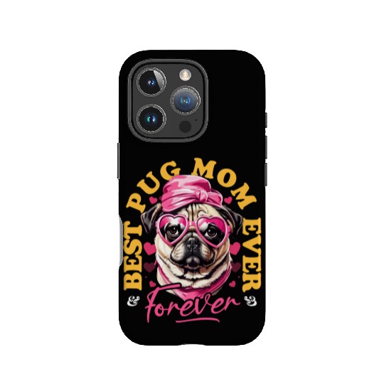 Best Pug Mom Ever Pugs Owner Vintage Pug Lovers IPhone Cases