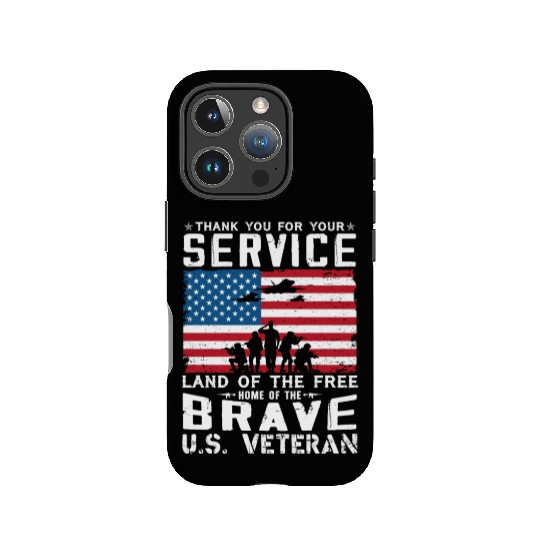 US Army Veteran Land Of The Free IPhone Cases