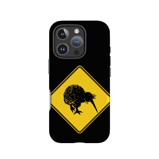 New Zealand Attention Kiwi Street Sign Camping IPhone Cases