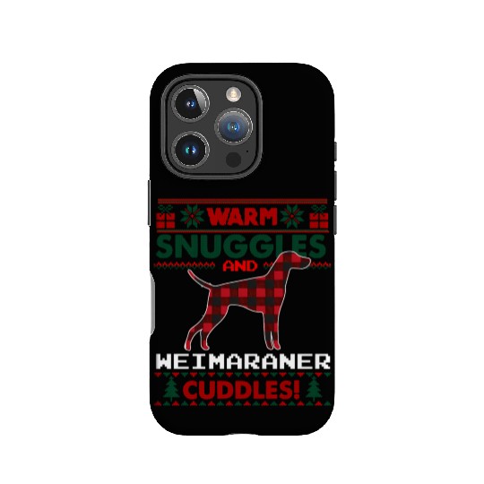 Weimaraner Dog Pajama Ugly IPhone Cases