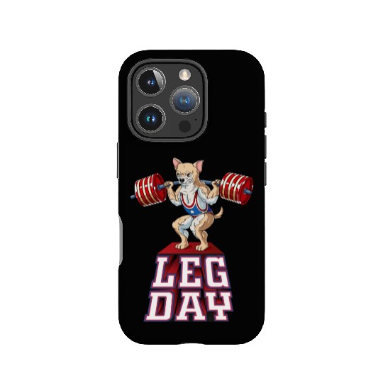Leg Day Chihuahua Weight Lifting Squat Gym IPhone Cases