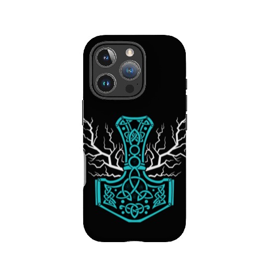 The Hammer Of Thor With Lightning Mjolnir IPhone Cases